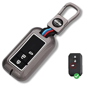 livtee metal silicon key cover compatible with maruti suzuki jimny baleno grand vitara xl6 swift new brezza ertiga dzire 3 button smart key suzuki new key shape