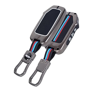 livtee metal silicon key cover compatible with maruti suzuki jimny baleno grand vitara xl6 swift new brezza 2022 ertiga dzire 2 button key special feature visibilitye in low-ligh condition b-suzuki