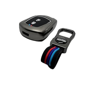 livtee metal silicon key cover compatible with maruti suzuki jimny baleno grand vitara xl6 swift new brezza 2022 ertiga dzire 2 button key special feature visibilitye in low-ligh condition b-suzuki