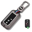 LivTee Metal Silicon Key Cover Compatible with Maruti Suzuki jimny Baleno Grand Vitara XL6 Swift New Brezza Ertiga Dzire 3 Button Smart Key (Suzuki New Key shape)