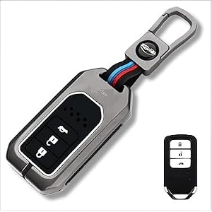 livtee metal silicon key cover compatible with maruti suzuki jimny baleno grand vitara xl6 swift new brezza 2022 ertiga dzire 2 button key special feature visibilitye in low-ligh condition b-suzuki
