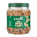 Livyor Dried Amla Candy for eating - 400gm | Indian Dry Gooseberry Avla | Mouth freshner | No preservatives | Amla Candy Chatpata | Pack of 1