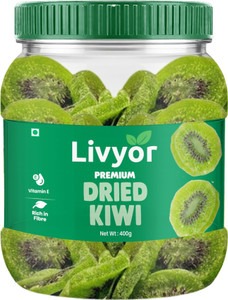 livyor premium dried kiwi  dry fruits kiwi 1 x 400 g