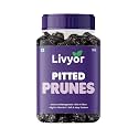 Livyor Premium Pitted Prunes for eating - 200gm | Healthy Snack | Seedless | Dried | Source of Fibre | High in Vitamins | Rich in Pottasium | Pack of 1