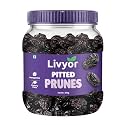 Livyor Premium Pitted Prunes for eating - 400gm | Healthy Snack | Seedless | Dried Plums | Source of Fibre | High in Vitamins | Rich in Pottasium | Pack of 1