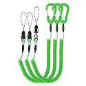 Retractable Coiled Lanyards with Detachable Buckle