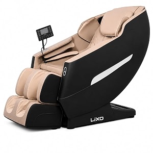 lixo massage chair-li4400a comfort with 22 auto wellness programs 4 innovative features rotary switch bluetooth amp lcd screen  prime triple-core massage chair for full body li4400a_brownblack
