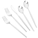 LIYH 102Pcs Silver Plastic Silverware Heavy Duty Cutlery For Party Weddings