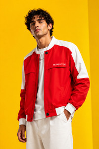 LIZBEE Full Sleeve Colorblock Men Jacket