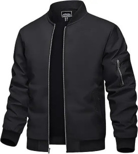 LIZBEE Full Sleeve Solid Men Jacket