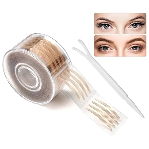eyelid tape double eyelid stickers invisible waterproof eyelid shifter with fork rod with 600pcs for different style make up 300