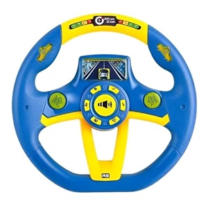 steering wheel toy simulate driving car copilot steering wheel electric baby toys with sound driving vocal toy kids musical educational stroller multicolor  pack of 1  blue steering-yz