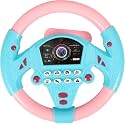 Steering Wheel Toy Simulate Driving Car Copilot Steering Wheel Electric Baby Toys with Sound Driving Vocal Toy Kids Musical Educational Stroller Multicolor Color [ Pack of 1 ] (Multi)