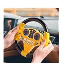 lizepto Steering Wheel Toy simulate Driving car Copilot Steering Wheel Electric Baby Toys with Sound Driving Vocal Toy Kids Musical Educational Stroller Multicolor [ Pack of 1 ] (Yellow)