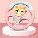lizepto Steering Wheel Toy simulate Driving car Copilot Steering Wheel Electric Baby Toys with Sound Driving Vocal Toy Kids Musical Educational Stroller Multicolor [ Pack of 1 ] (Fox)