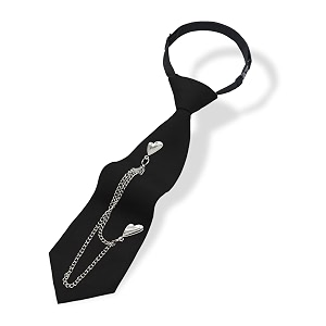 LJBFNN Pre-Tied Ties for Women with Metal