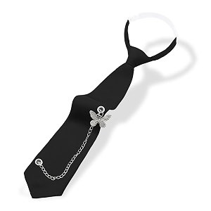 LJBFNN Pre-Tied Ties for Women with Metal
