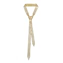 LJBFNN Ties for Women, Sparkling Rhinestone Womens Tie Long Thin Crystal Necktie for Party Prom Wedding Cosplay Beach Daily