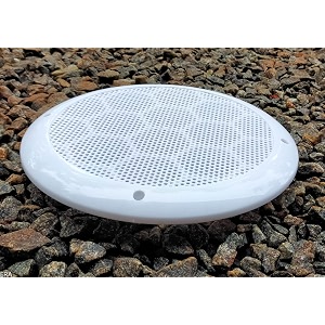 wall exhaust fanchimney vent pipe cover and mosquito net dust controllerair vent grille cover ducting 8 inch round white color - 1 piece