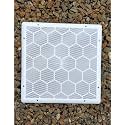 Wall Exhaust Fan/Chimney Vent Pipe Cover And Mosquito Net Dust controller/Air Vent Grille Cover Ducting/Color White (12 Inch Square, 4 Piece)
