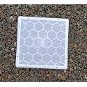 Exhaust Fan/Chimney Vent Pipe/Wall Air Vent Cover And Mosquito Net Dust controller, Material - Polypropylene, Color - White (12 Inch Square, 3 Piece)