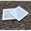 Wall Exhaust Fan/Chimney Vent Pipe Cover And Mosquito Net Dust controller/Air Vent Grille Cover Ducting (7 Inch Square, 2 Piece)
