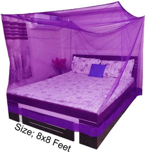 lkg enterprises lkg 88 ft purple bed net polyester washable adults mosquito net 88 purple bed box