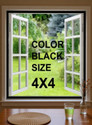 lkg enterprises LKG 4*4 BLACK WIN NET Polyester Washable Adults Mosquito Net