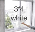 lkg enterprises LKG 3*4 WHITE WINDOW NET Polyester Washable Adults Mosquito Net