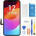LL TRADER Screen Replacement for iPhone 12/12 Pro 6.1" LCD with Repair Kits