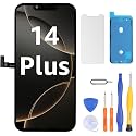 LL TRADER Screen Replacement for iPhone 14 Plus 6.7" FHD with Repair Kits