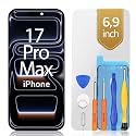 LL TRADER Screen Replacement for iPhone 17 Pro Max 6.9" FHD &amp; Repair Kits