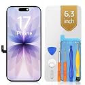 LL TRADER Screen Replacement for iPhone 17 6.3" FHD with Repair Kits