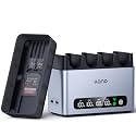 llano 65W 4-Slot EN-EL15C Charger, Heat Dissipation CNC Aluminum Body