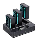 llano NP-W126S Battery 1140mAh 3-Pack & 45W USB-C PD Fast Charger