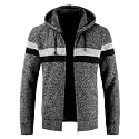 LLdress Mens Knit Cardigan Sweaters Sherpa Lined