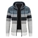LLdress Mens Knit Cardigan Sweaters Sherpa Lined
