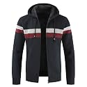 LLdress Mens Knit Cardigan Sweaters Sherpa Lined