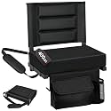 Stadium Seats with Back Support, Portable Bleacher Chair Thicker Cushion
