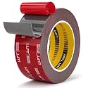 LLPT Double Sided Heavy Duty Mounting Tape, 2" x 18Ft, Gray