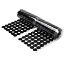 LLPT Hook Loop Dots 0.6" Diameter 600PCS (300 Pairs), Black