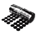 LLPT Hook Loop Dots 1.2" Diameter 600PCS (300 Pairs), Black