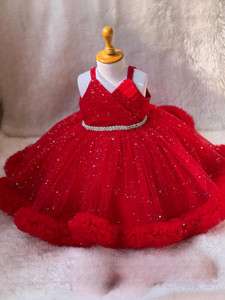 lm fashion baby girls maxifull length party dress