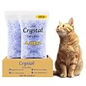 LMJP Crystal Cat Litter for Long-Lasting Odor Control, Non-Clumping, 8.6lb