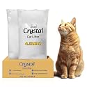 LMJP Crystal Cat Litter for Long-Lasting Odor Control, Non-Clumping, 8.6lb
