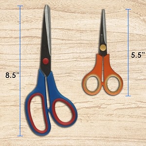 scissors set 2 pc  multipurpose stainless steel scissors for home tailoring amp hair cutting office amp school use