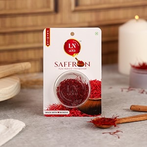 ln gold saffron 1 gram organic saffron  kashmiri kumkuma puvvu zafran kumkumapuvvu kumkumapoovu kukumpuvvu kukuma poove  safrons - original for pregnant women and new born baby best saffronkesarzafran has authentic flavour in sweets like rasmalai kesar peda kaju barfi kulfi used for pooja tilak and gifting purpose   pack of 1