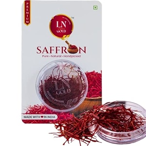 ln gold saffron 20 x 1gm - saffronkesarkesari keshar saffron flakes kesar long threads  whole spice and herb  best saffronpure saffron  anti-inflammatory immune-boosting cures thyroid antioxidant-rich and improves pms symptoms regularise periods in women with pcospcod pack of 20 20 x 1gm  20 gram 