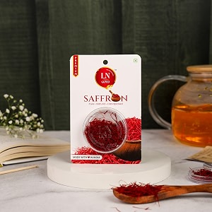 ln gold saffron kesar saffron original spices kesar premium and fresh kashmiri mongra saffron kesar pure a grade safronekeshar threads for pregnant women new born baby biryani beauty health cooking and sweets value pack of 3grams 3x1gram  3grams