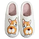 LNERIP Slippers Winter Womens Mens Fluffy Plush Slippers Animals Cute Cartoon House Slippers Cuddly Warm Shoes Indoor Outdoor Girls Women